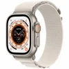 Apple Watch Ultra 49mm Titanium Case with Starlight Alpine Loop Small Apple Watch Ultra 49mm Titanium Case with Starlight Alpine Loop Small
